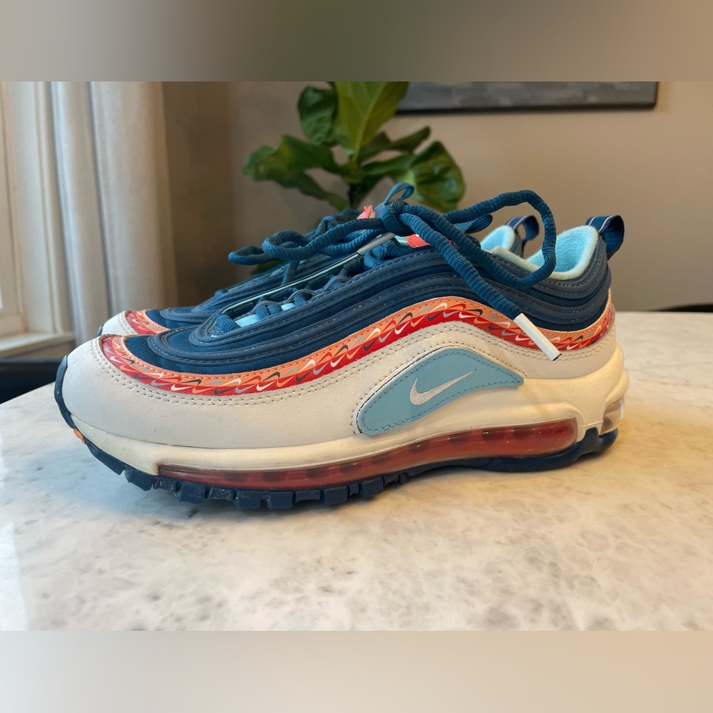 (Youth) Nike Air Max 97 'Swoosh Chain' CQ4818‑400 Kids 5.5/ Woman’s 7